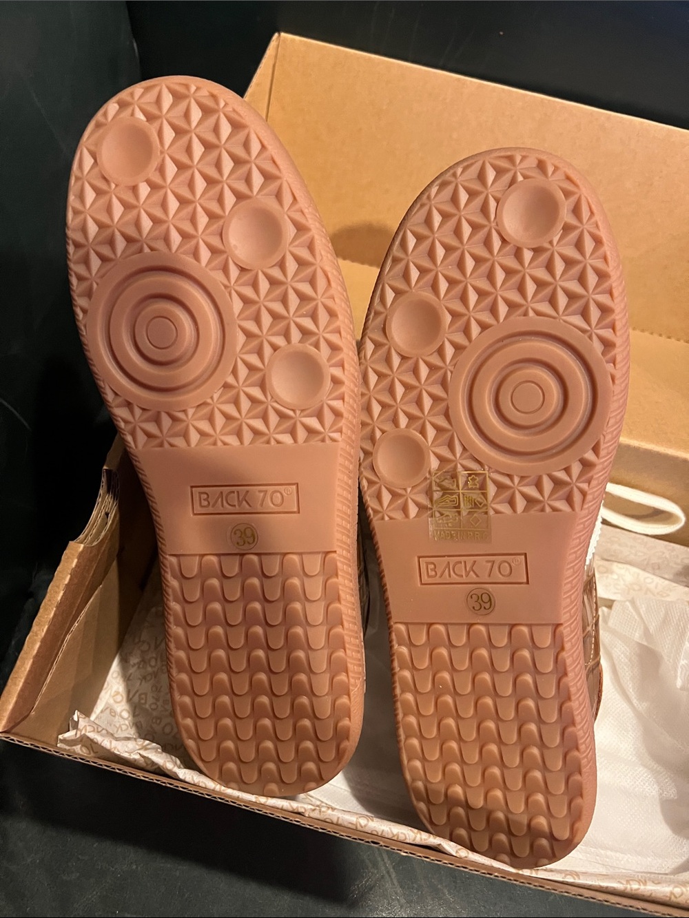Anthropologie Back 70 cloud K brown milk size 39 sneakers - Picture 7 of 7